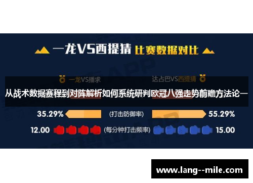 从战术数据赛程到对阵解析如何系统研判欧冠八强走势前瞻方法论一 从战术数据赛程到对阵解析如何系统研判欧冠八强走势前瞻方法论一